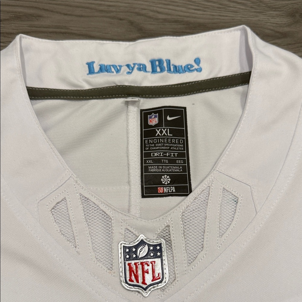 Nike vapor FUSE White and Blue Men's Jersey Tennessee oilers - Picture 2 of 7